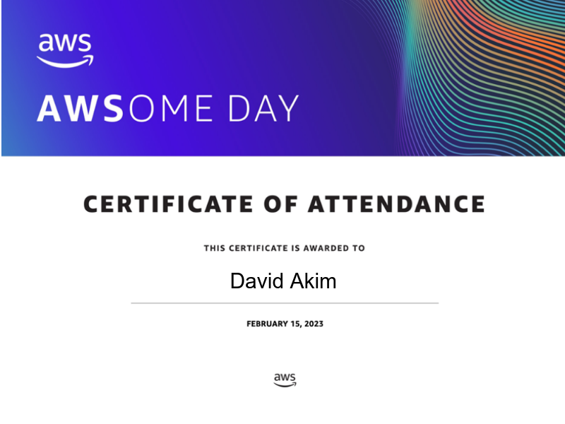 AWS Attendance